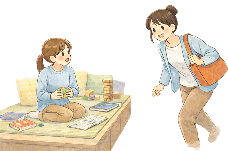 お迎えが間に合わないときはお子さまをお預かりします